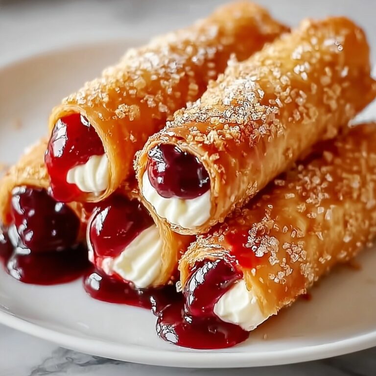 Air Fryer Cherry Cheesecake Egg Rolls Recipe