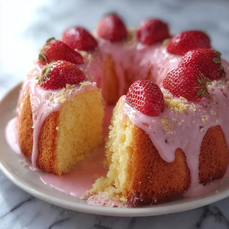 Strawberry Cheesecake Bundt Cake Recipe