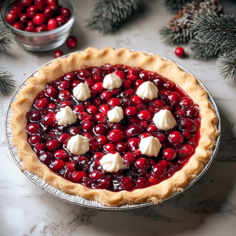 Cranberry Custard Pie Recipe