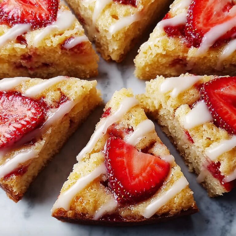 Glazed Strawberry Shortcake Scones Recipe
