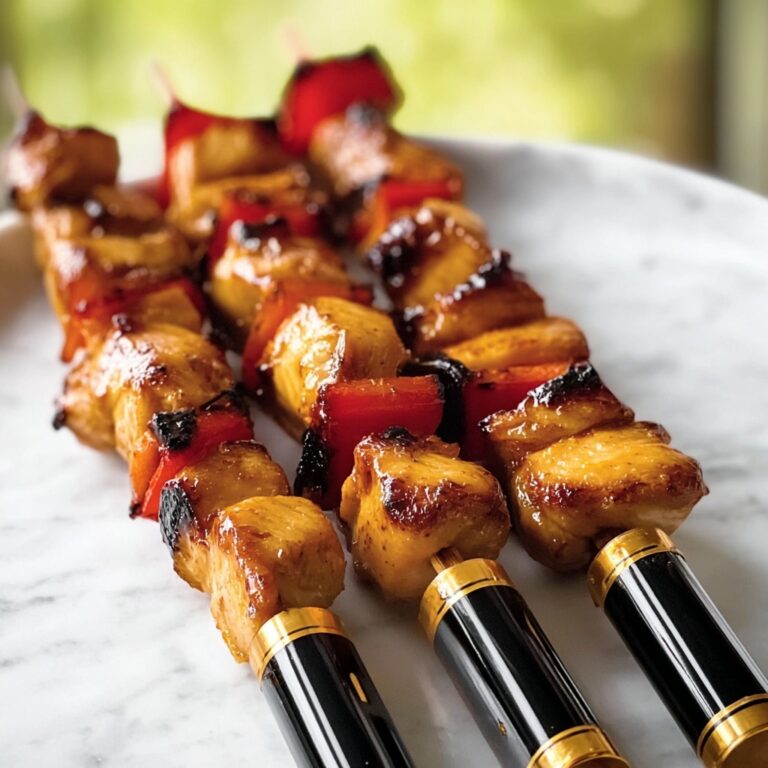 Tropical Hawaiian Chicken Skewers Recipe