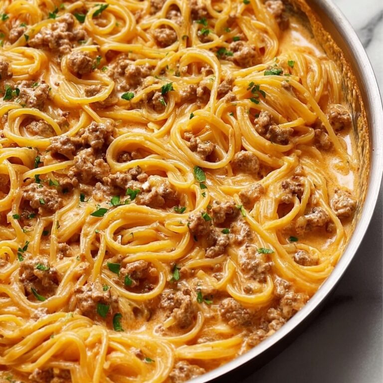 One-Pot Creamy Beef & Garlic Butter Pasta Recipe