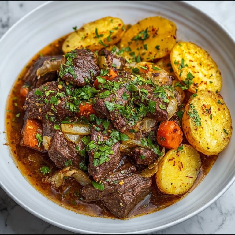 Crockpot Loaded Steak and Potato Bake Recipe