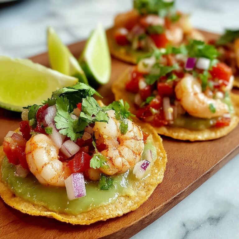 Citrus Shrimp Ceviche Tostadas Recipe
