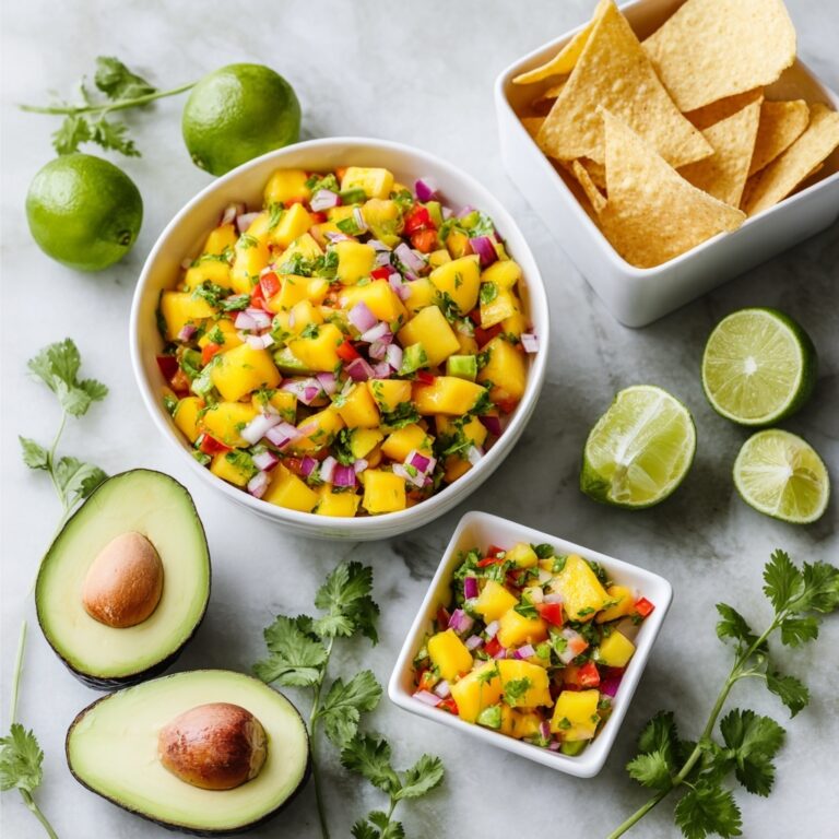 Mango Avocado Salsa with Tortilla Chips Recipe