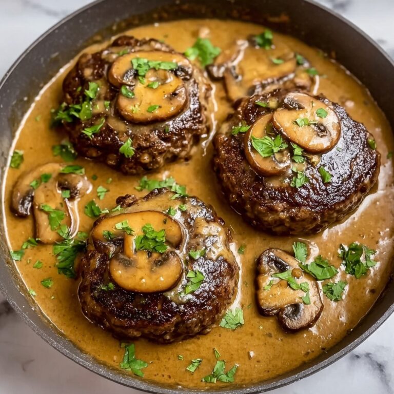 Easy Homemade Salisbury Steak with Mushroom Gravy Recipe