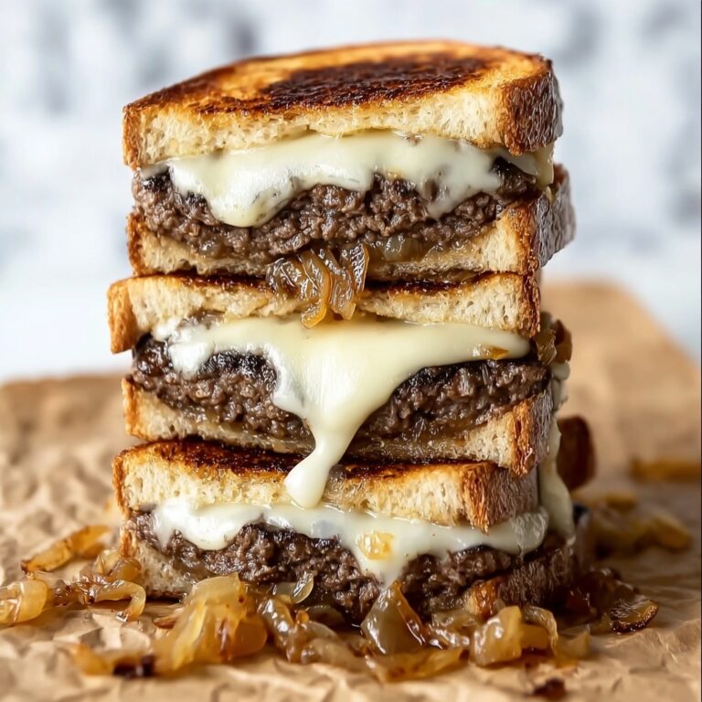 Classic Patty Melt with Caramelized Onions Recipe