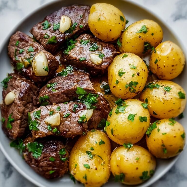 Garlic Steak & Potato Foil Packets Recipe