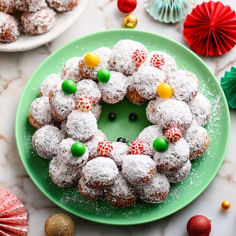 Donut Hole Christmas Wreath Recipe