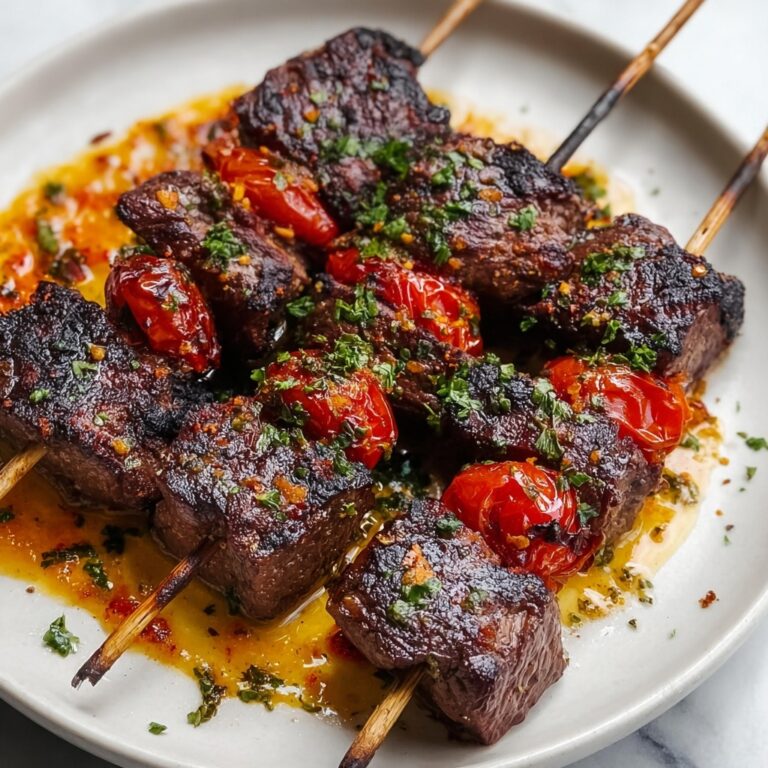 Pizza Steak Skewers Recipe