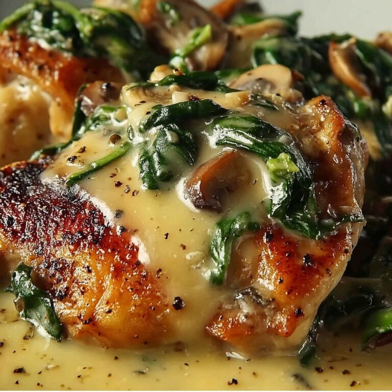 Smothered Chicken with Creamed Spinach Recipe