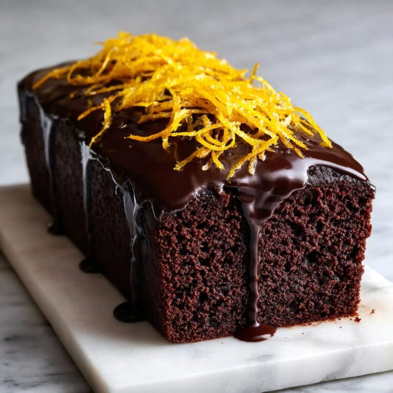 Chocolate Orange Loaf Cake with Rich Ganache Recipe