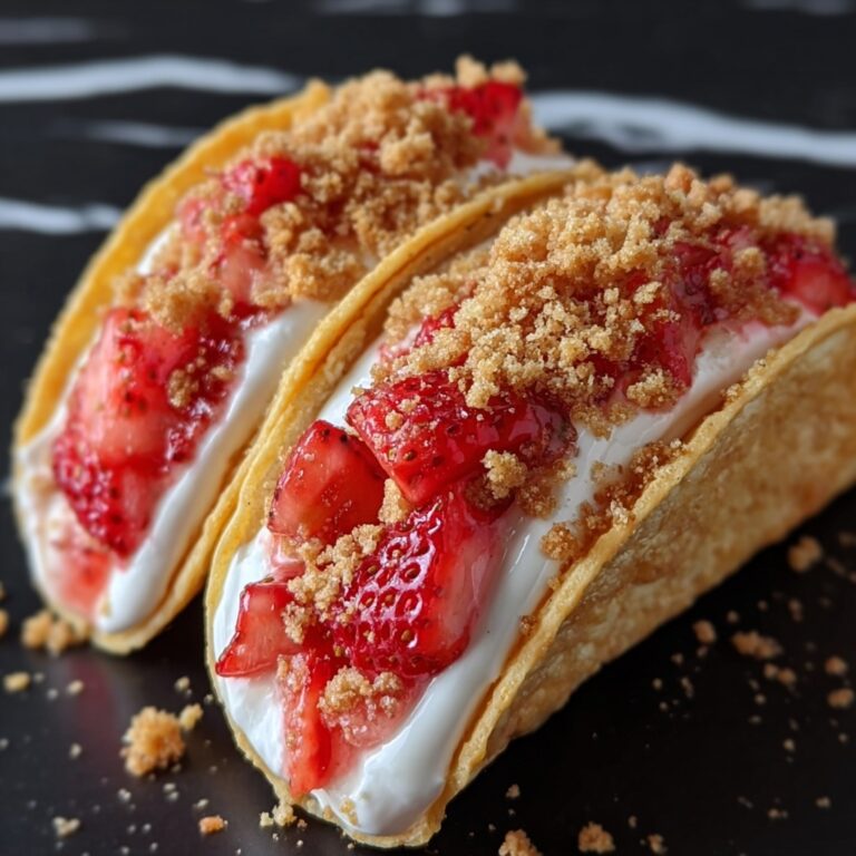 Strawberry Crunch Cheesecake Tacos Recipe