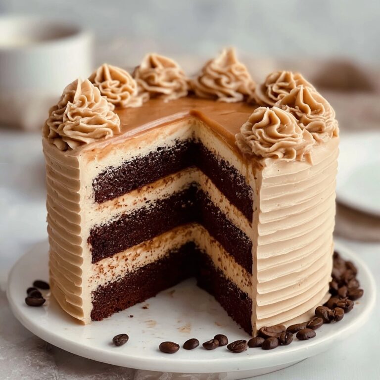 Decadent Caramel Latte Cake with Coffee Buttercream Recipe
