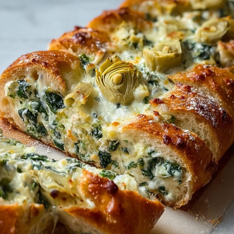 Spinach Artichoke Dip Bread Boat Recipe