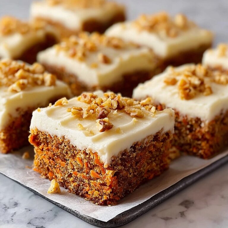 Decadent Carrot Cake Bars with Cream Cheese Frosting Recipe