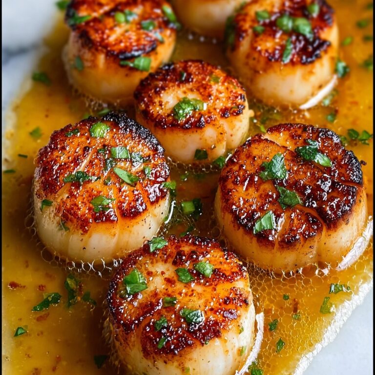 Lemon Garlic Seared Scallops Recipe