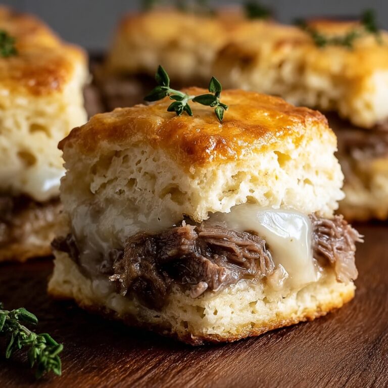 French Dip Biscuits with Roast Beef and Au Jus Recipe