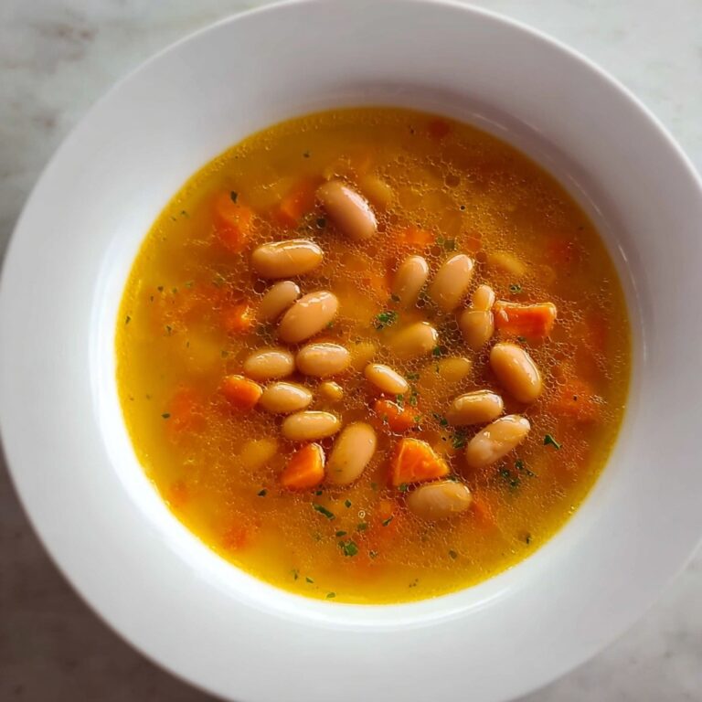 Brothy Carrot Butter Bean Soup Recipe