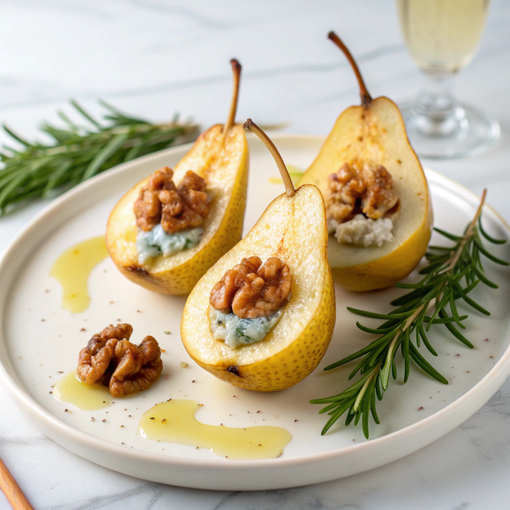 Blue Cheese Stuffed Pears Recipe - Recipe Image