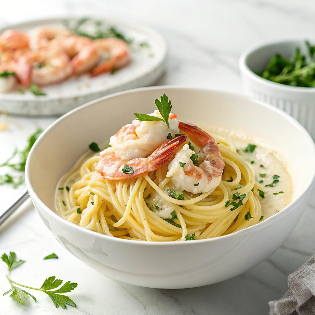 Gourmet Lobster Pasta in a Creamy Dream Sauce Recipe - Recipe Image