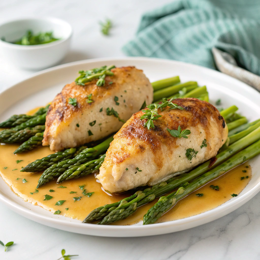 Asparagus Stuffed Chicken Breast Recipe - Recipe Image