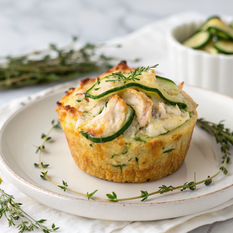 Chicken, Cheese, and Zucchini Muffins Recipe