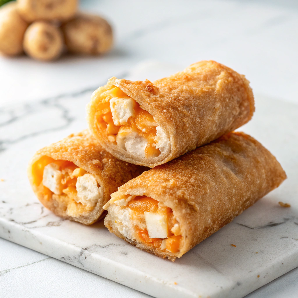 Air Fryer Buffalo Chicken Egg Rolls Recipe - Recipe Image