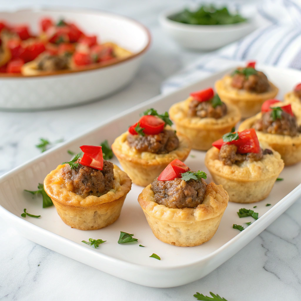 Rotel Spiced Sausage and Cream Cheese Bites Recipe - Recipe Image