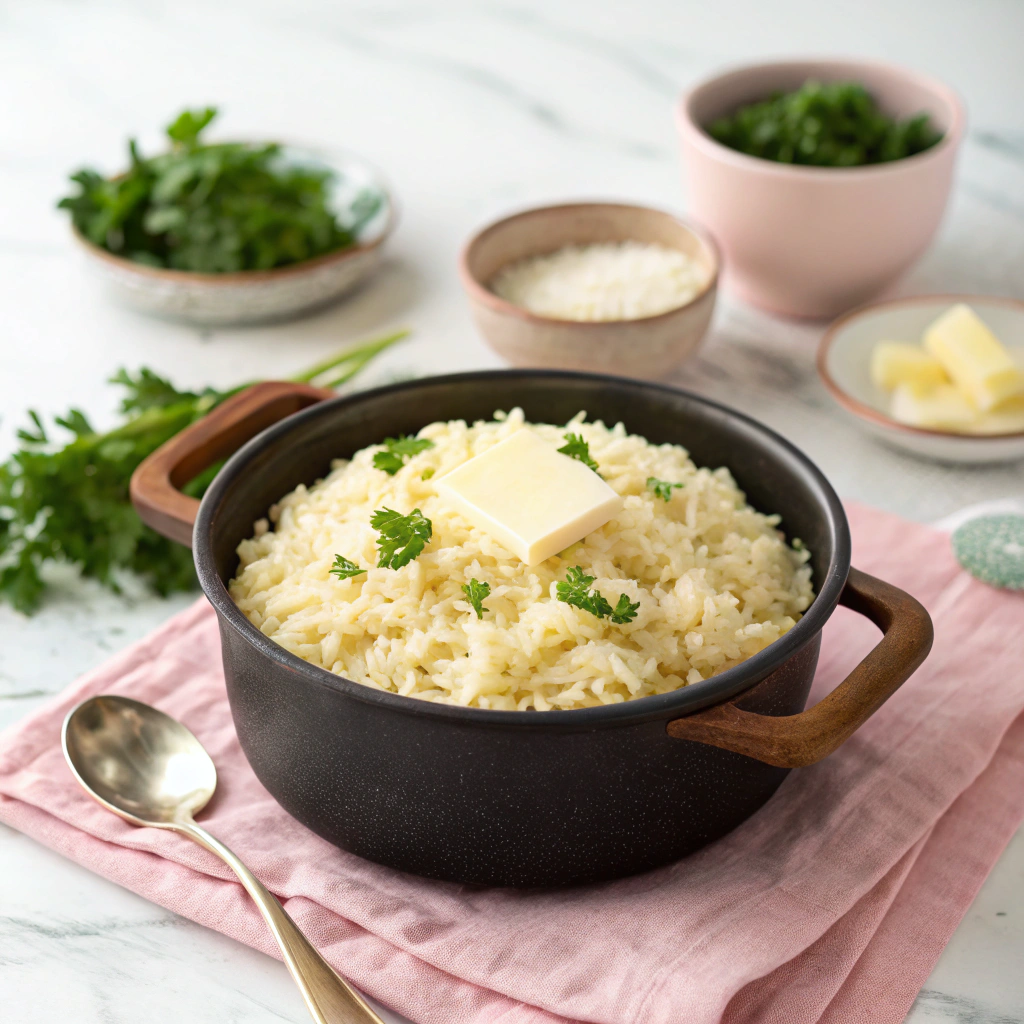 Garlic Butter Rice Recipe - Recipe Image