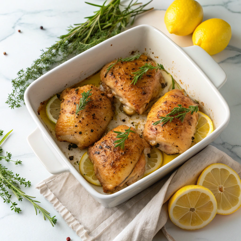 Greek Lemon Chicken Thighs Recipe
