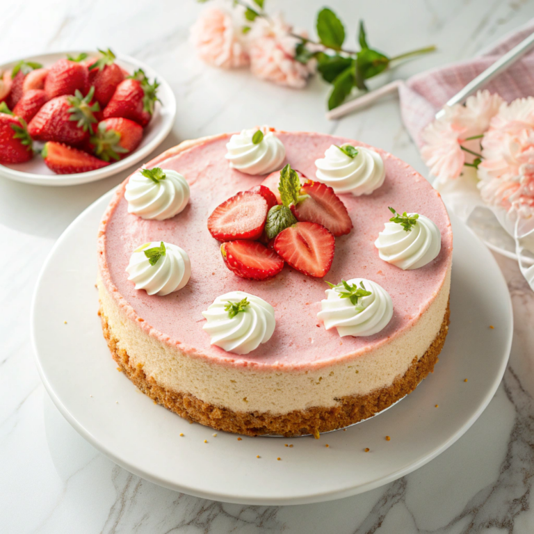 No Bake Strawberry Cheesecake Recipe
