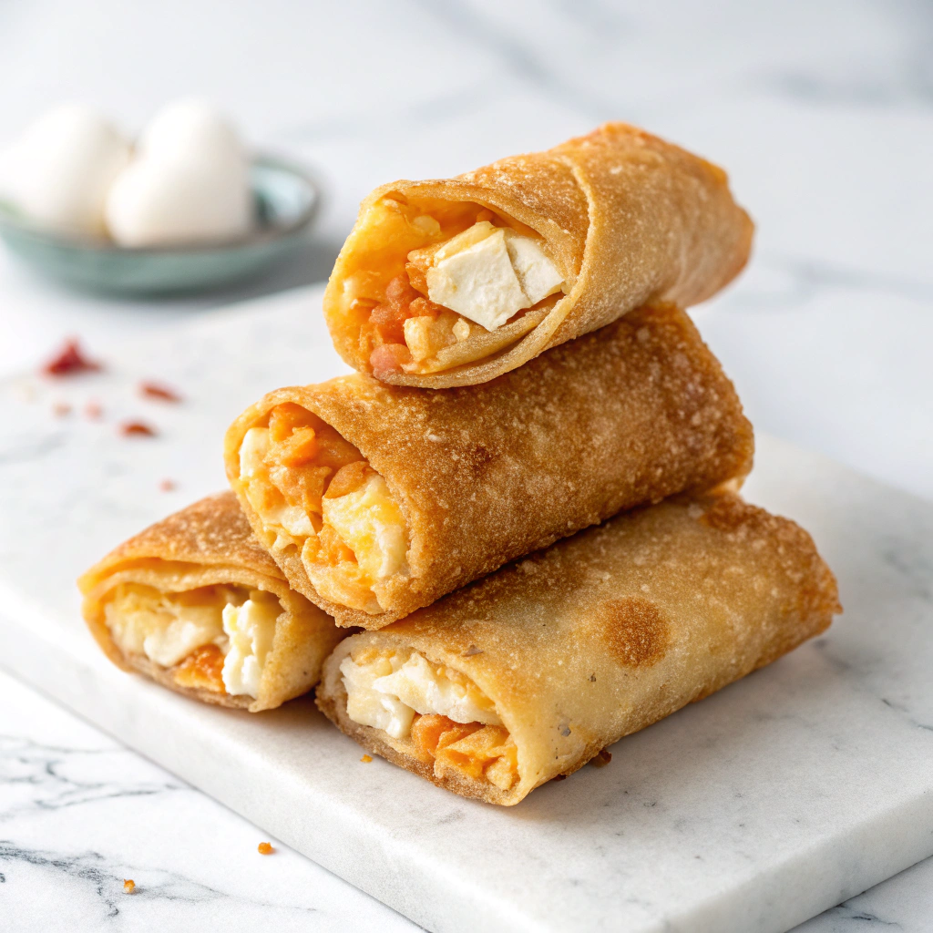 Air Fryer Buffalo Chicken Egg Rolls Recipe - Recipe Image