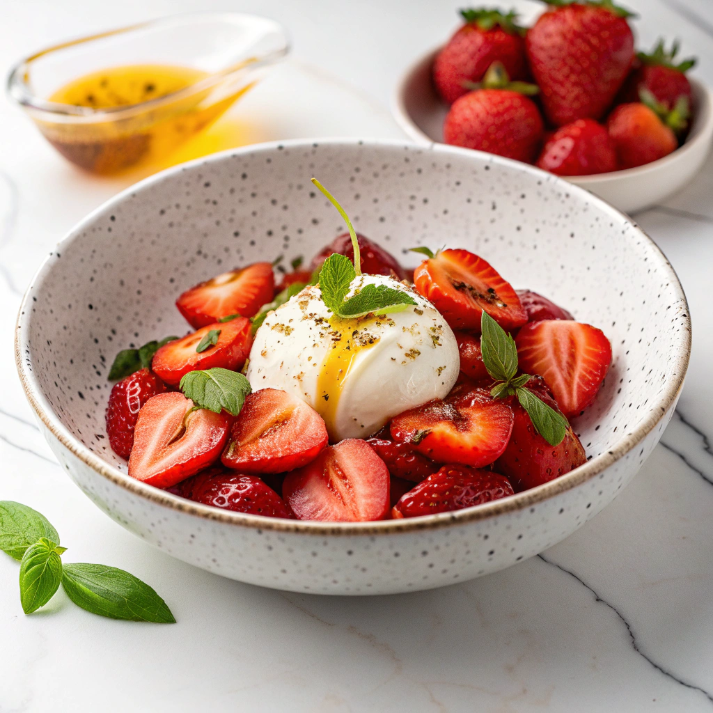 Whipped Feta with Roasted Strawberries Recipe - Recipe Image