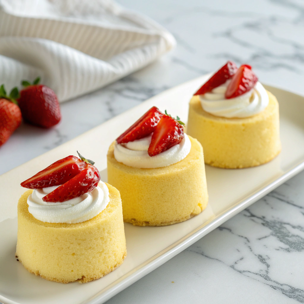Miniature Baked Cheesecakes with Strawberries Recipe - Recipe Image