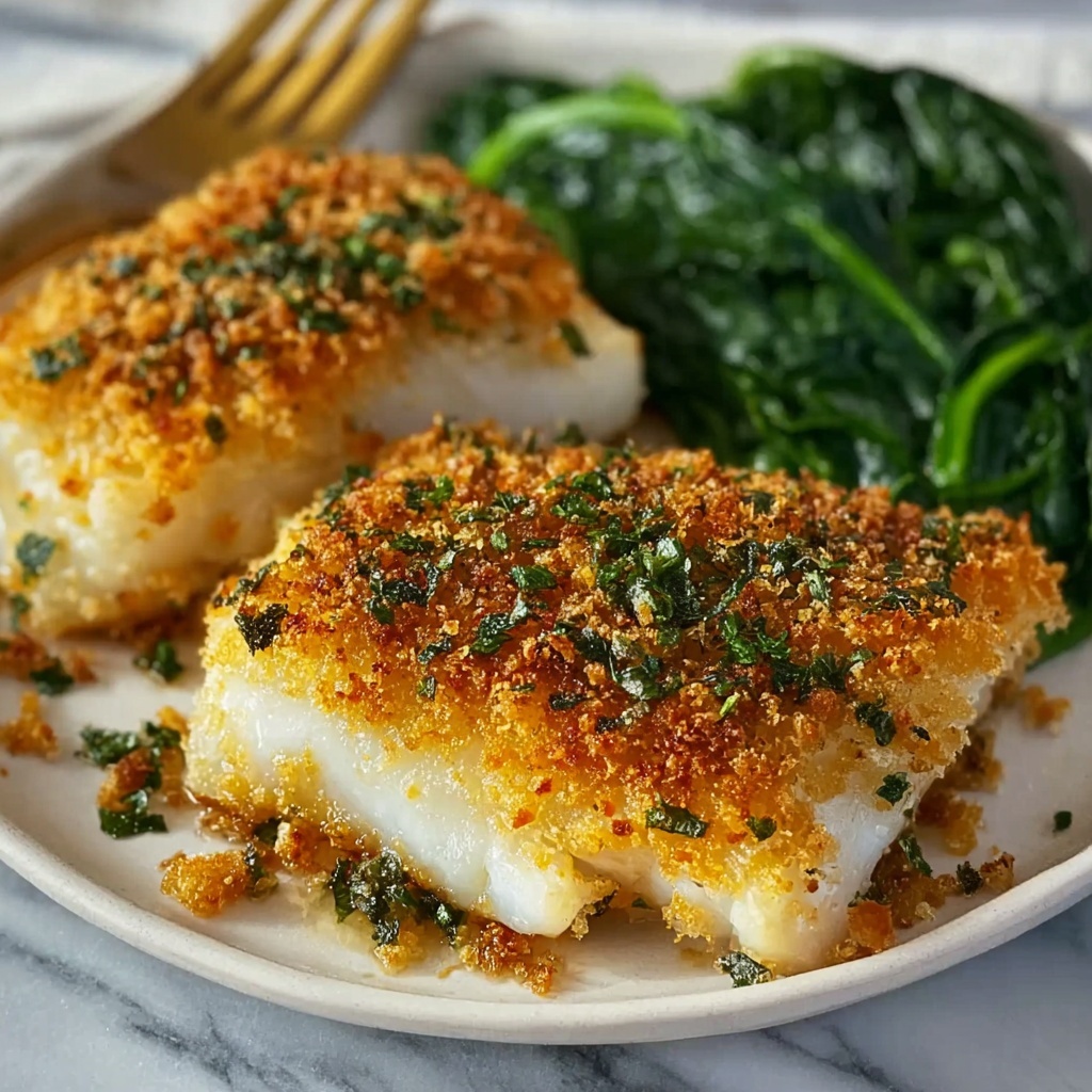 Baked Parmesan Crusted Cod Recipe - Recipe Image