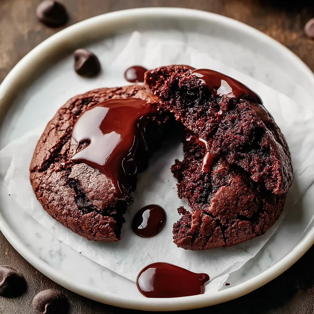 Red Velvet Nutella Stuffed Cookies Recipe - Recipe Image