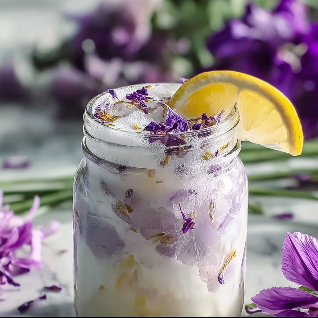 Coconut Lavender Lemonade Mocktail Recipe - Recipe Image