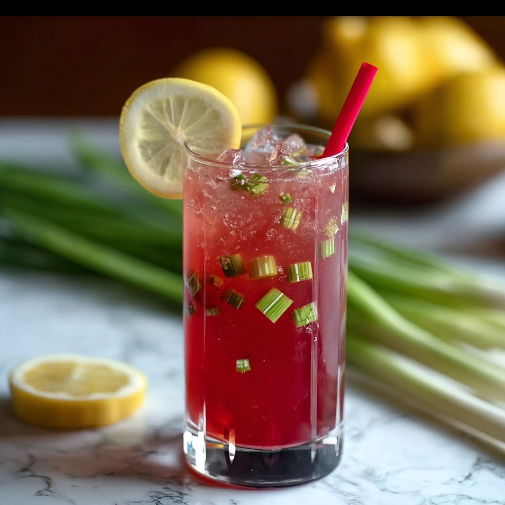 Refreshing Rhubarb Lemonade Recipe - Recipe Image
