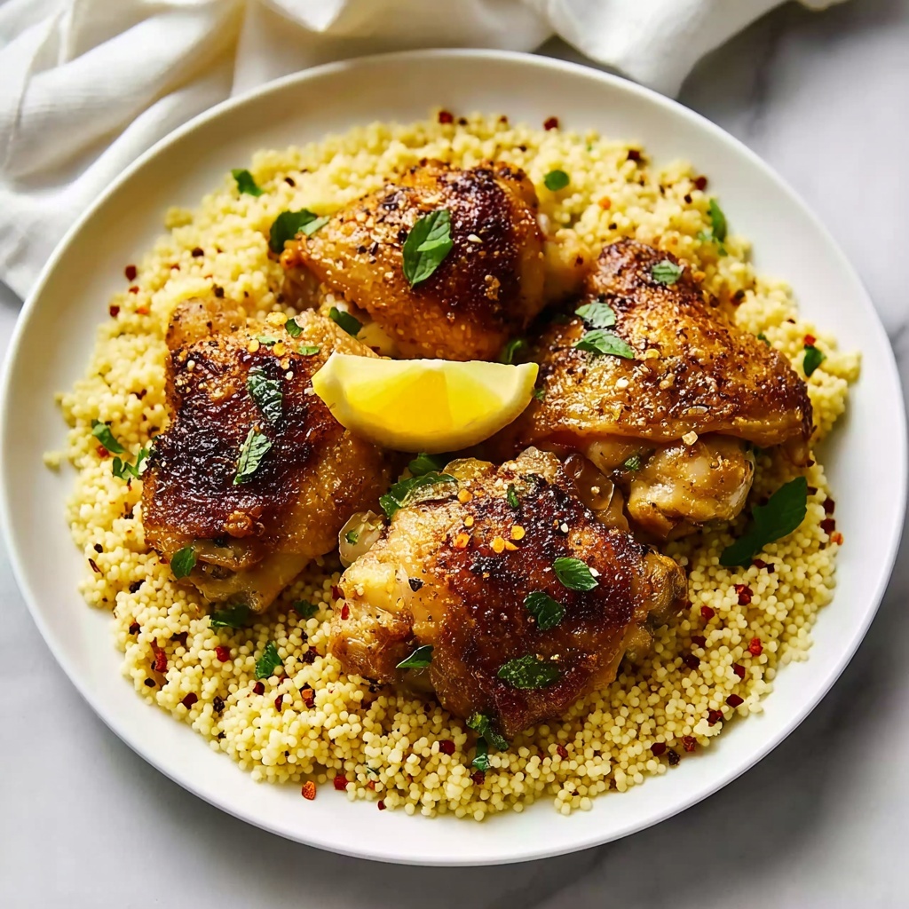 Lemon Garlic Butter Crock Pot Chicken Thighs Recipe - Recipe Image