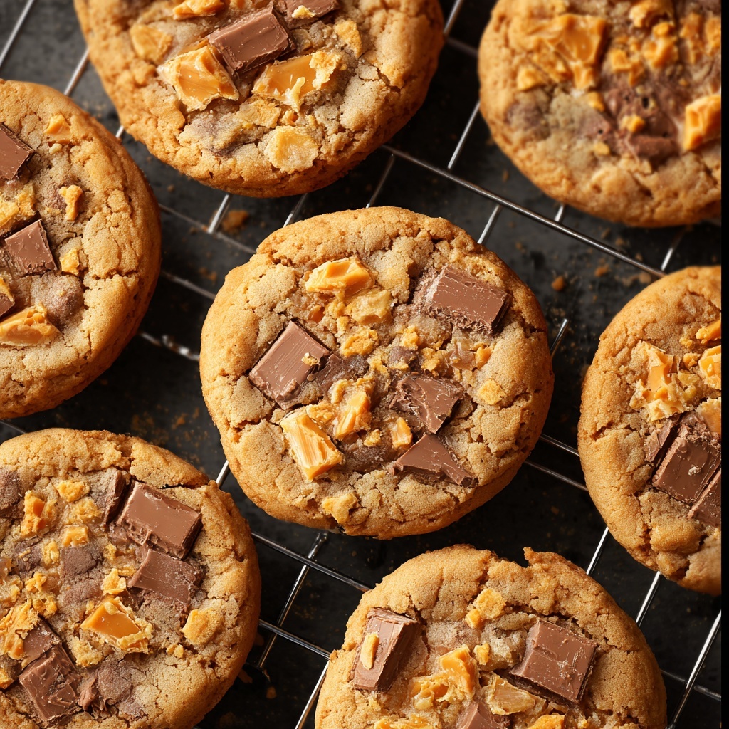 Peanut Butter Butterfinger Cookies Recipe - Recipe Image