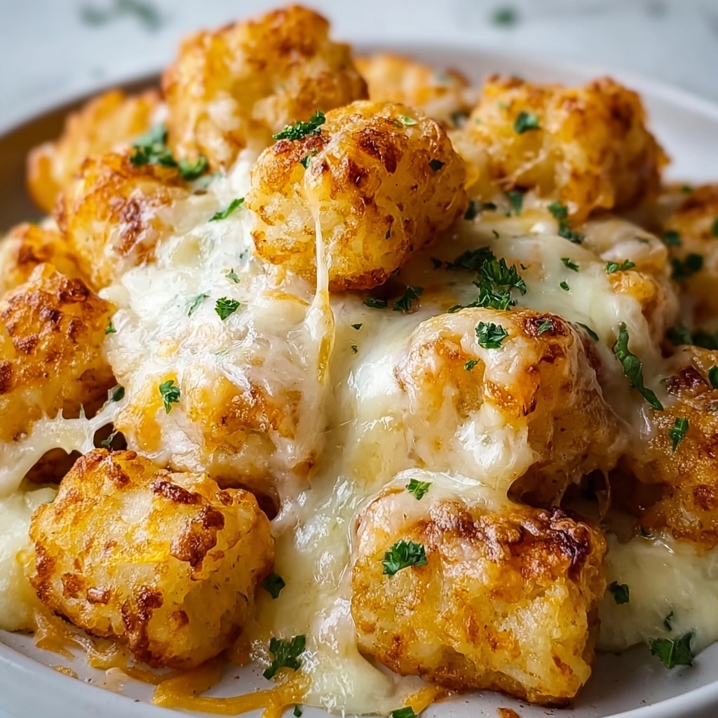 Chicken Alfredo Tater Tot Casserole Recipe - Recipe Image