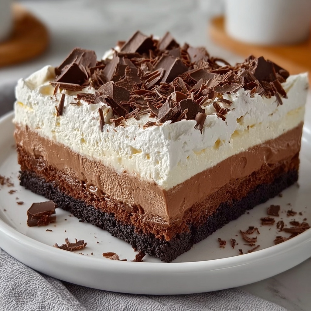 Brownie Refrigerator Cake Recipe - Recipe Image