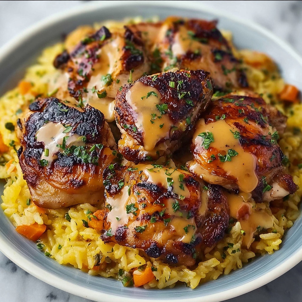 Smothered Chicken and Rice Recipe - Recipe Image
