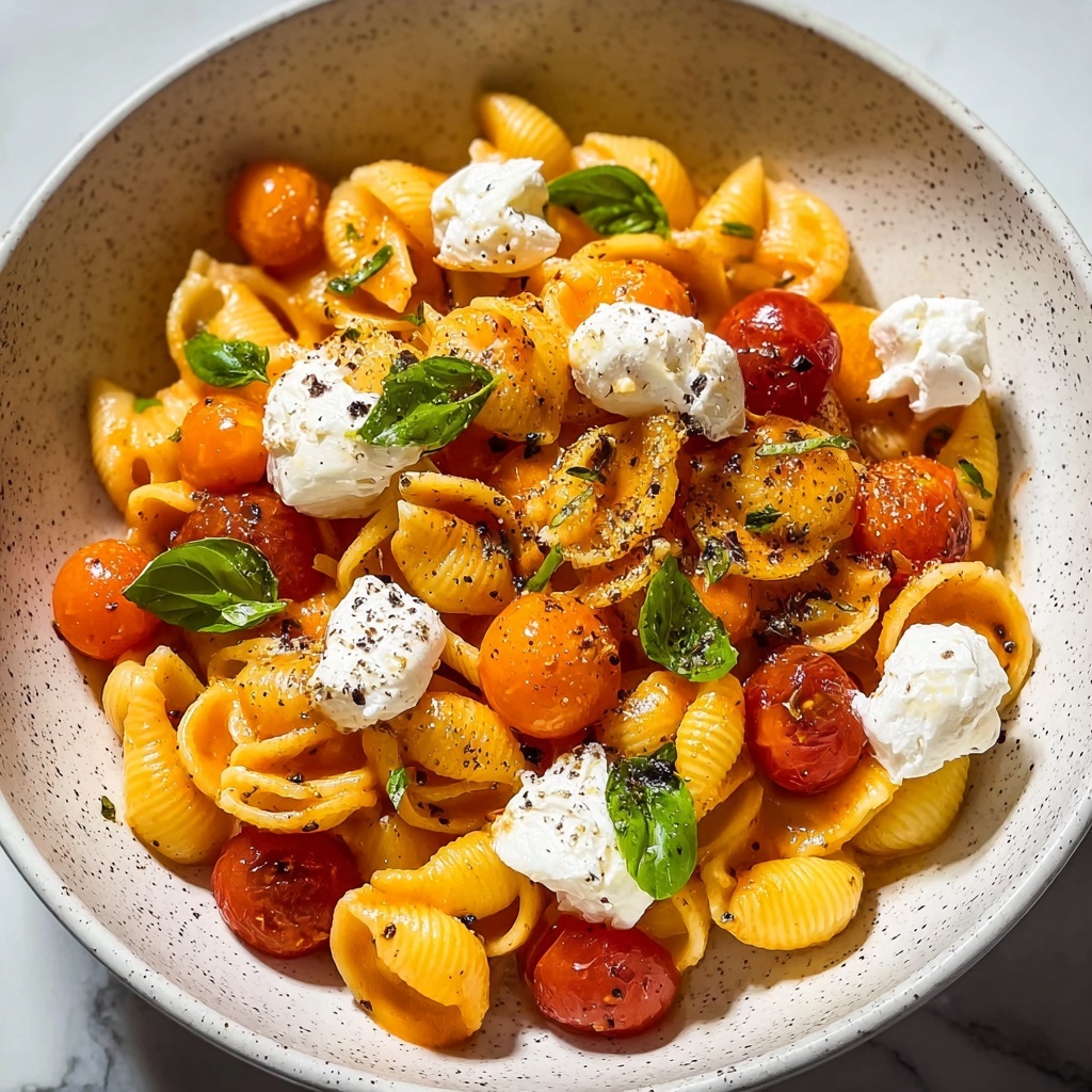 Spicy Tomato Burrata Pasta Recipe - Recipe Image