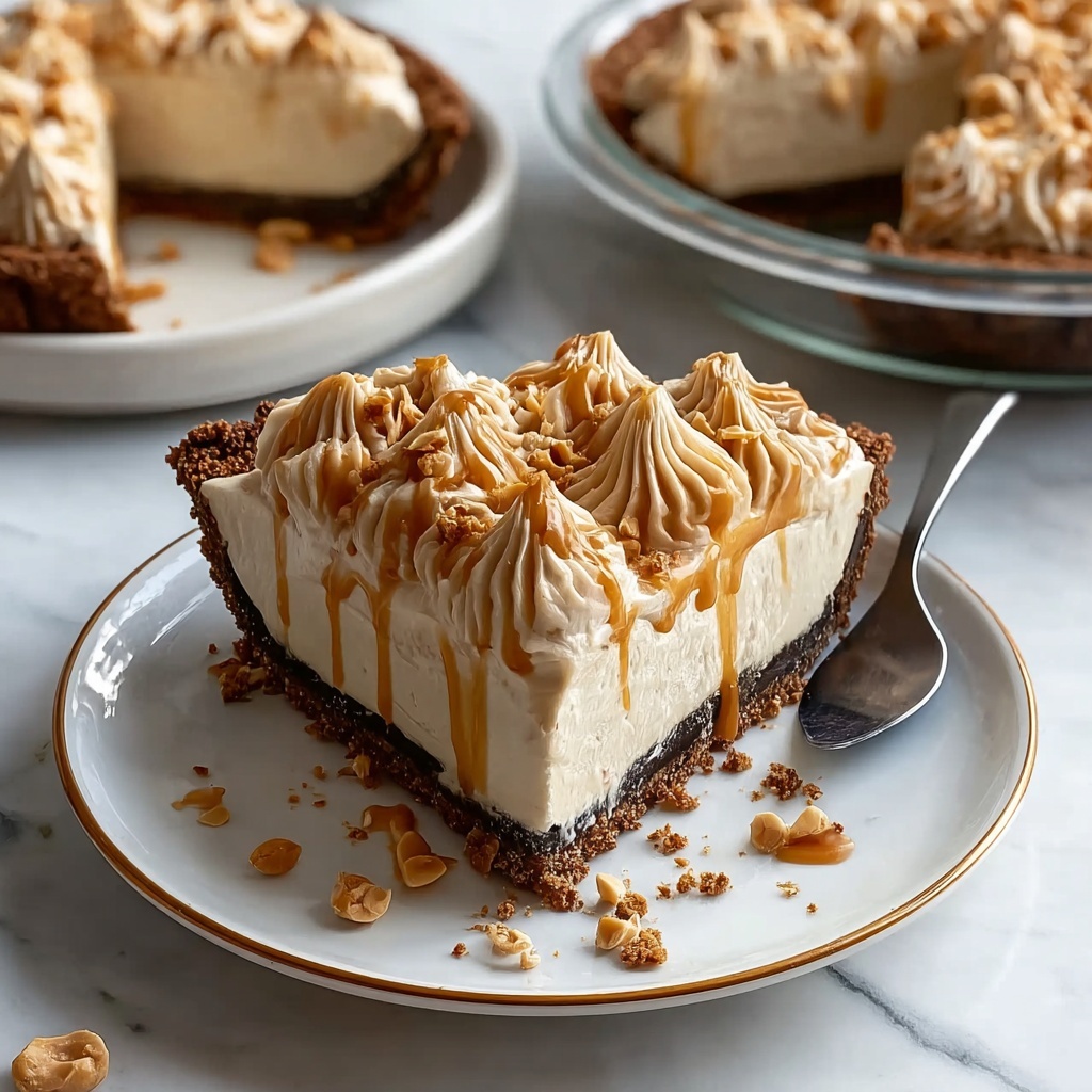 No Bake Cream Cheese Peanut Butter Pie Recipe - Recipe Image