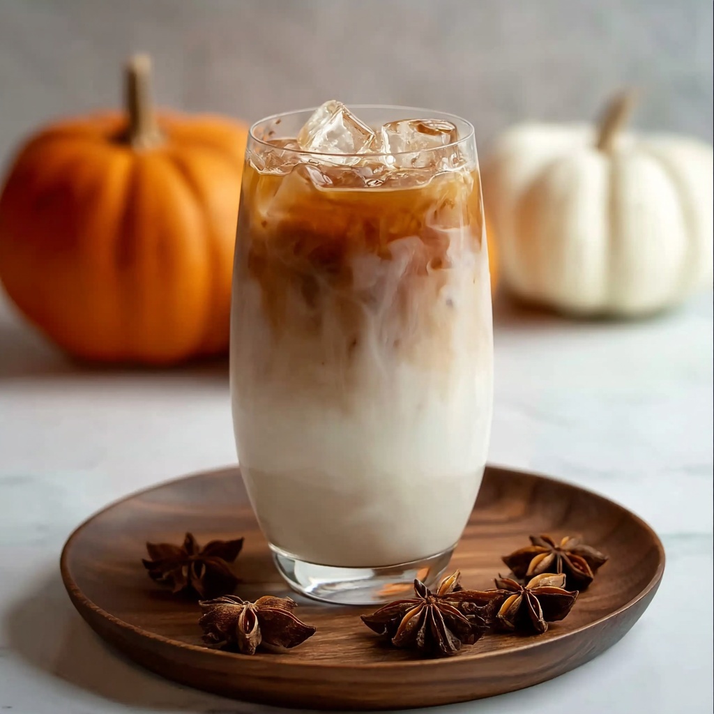 Iced Pumpkin Cream Chai Tea Latte (Starbucks Copycat) Recipe - Recipe Image