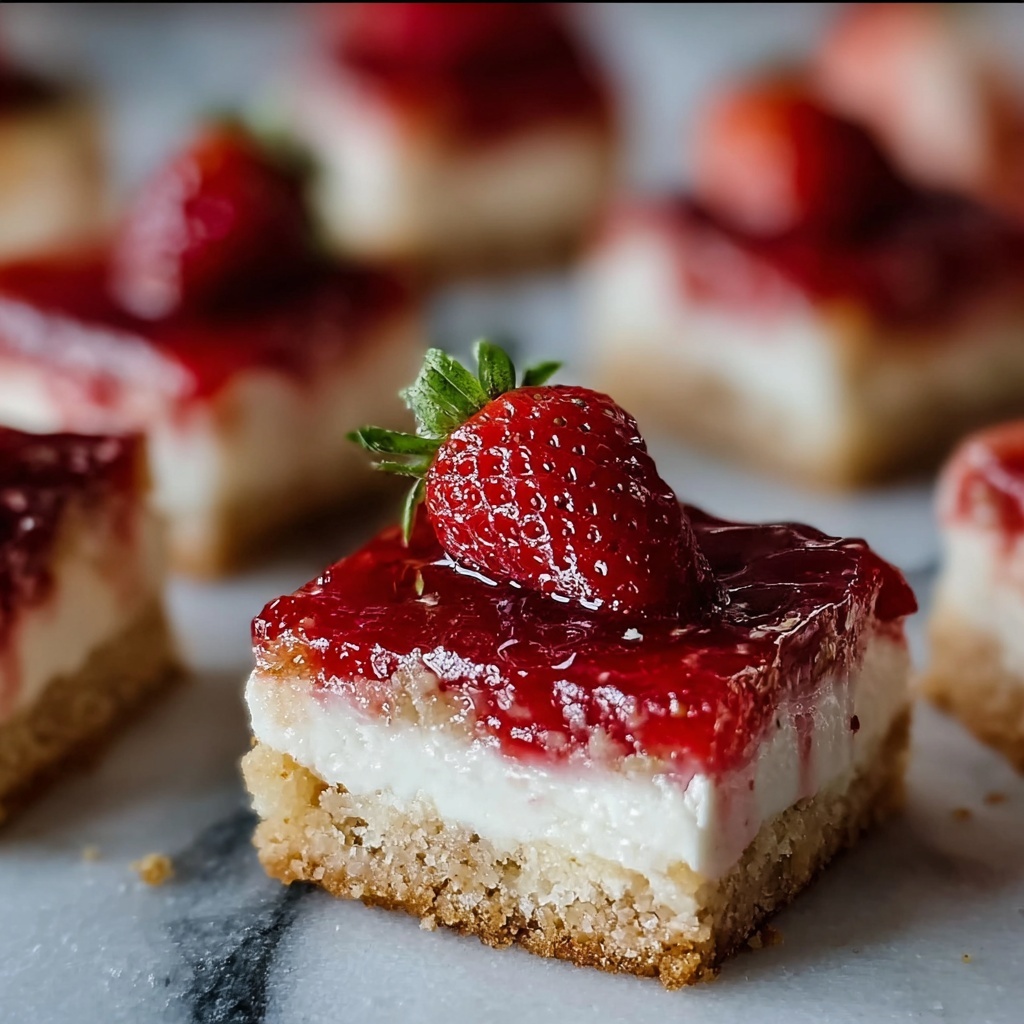 Strawberry Cheesecake Bars Recipe - Recipe Image