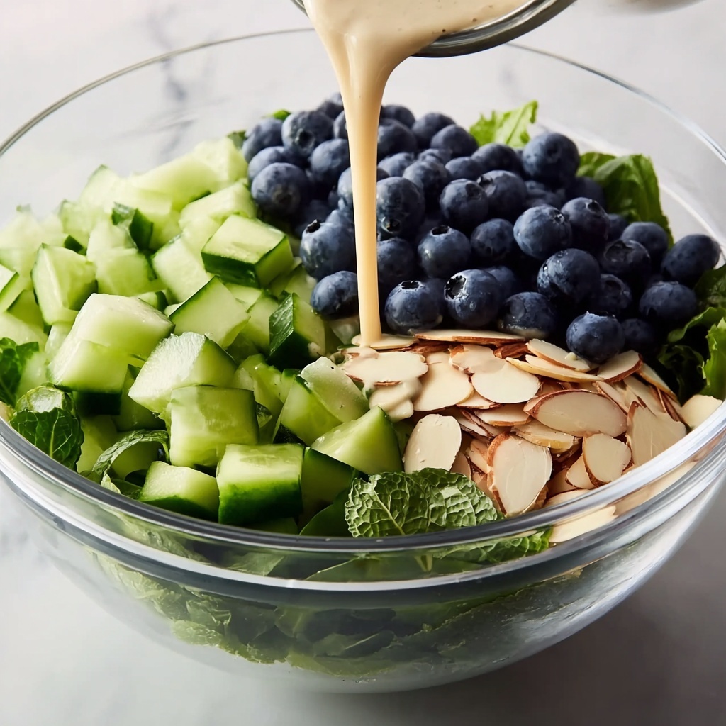 Cucumber Blueberry Salad with Mint and Almonds Recipe - Recipe Image
