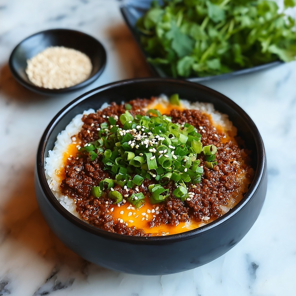 Korean Ground Beef Bowl Recipe - Recipe Image